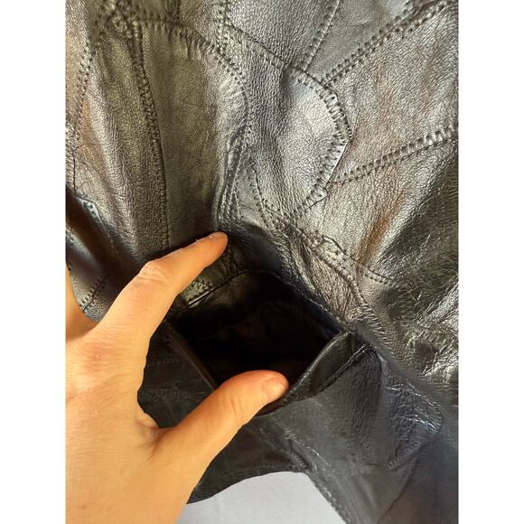 NWT Maxam Brand Leather Size 3X Black Vest - Picture 4 of 10